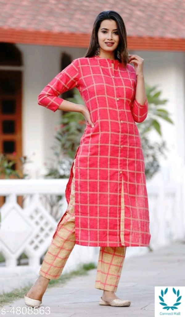 Women's Printed Cotton Slub Kurti - XXXL (Bust Size: 48 in Size Length: 48 in)